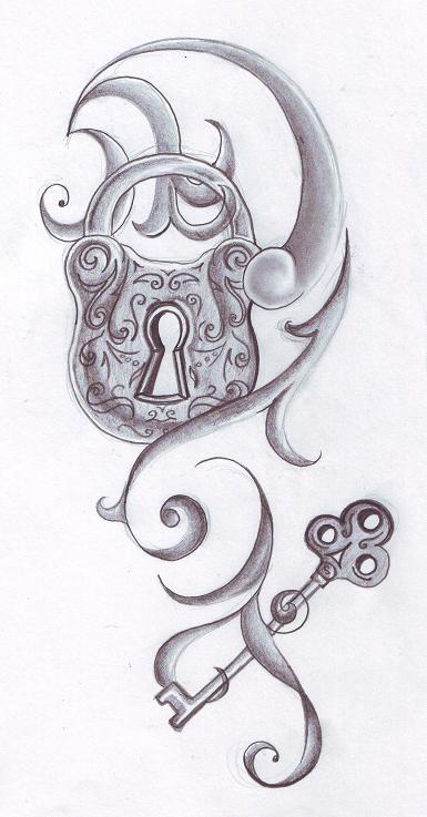 Lock And Key Drawing 737x385 Lock and Key by NatRadzi on DeviantArt