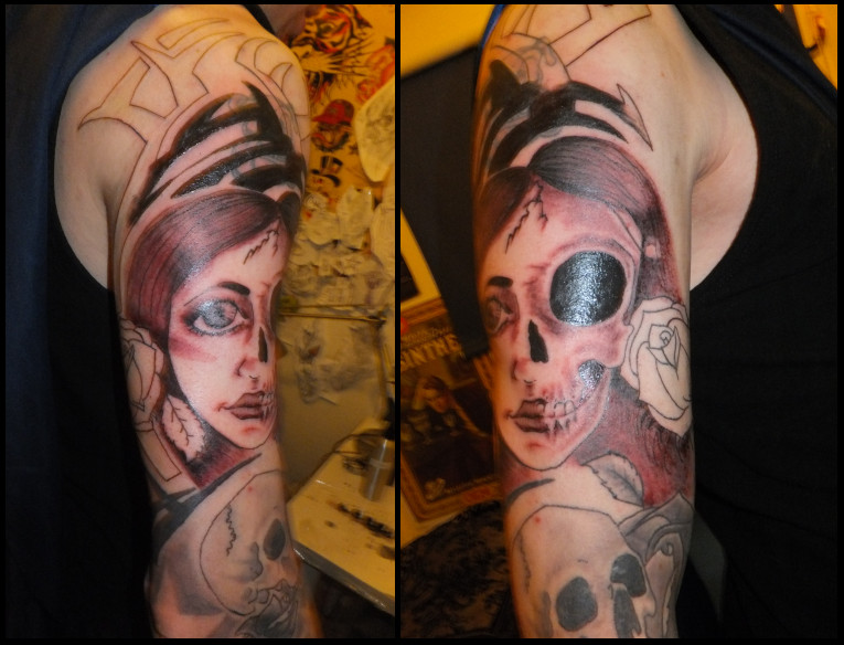 Skull-Face Tattoo