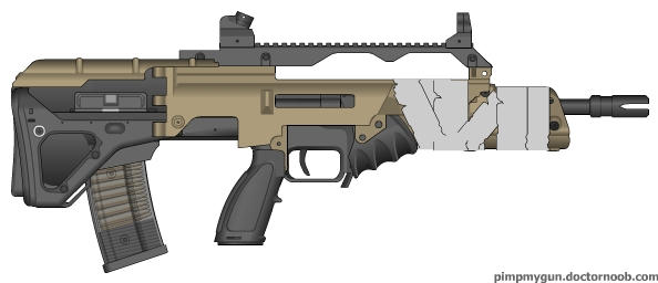 bullpup assault rifle