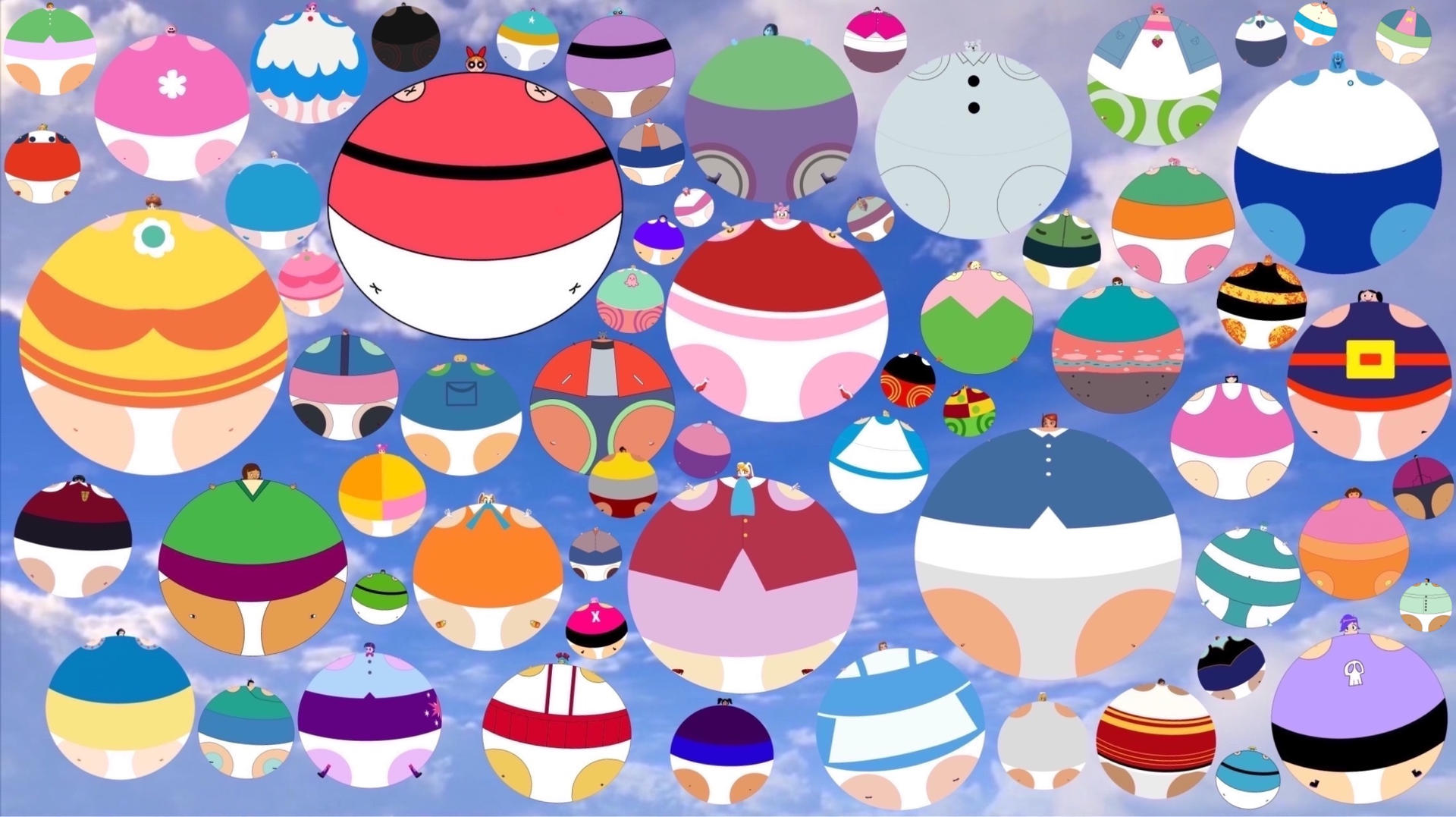 Balloon Girls floating and going up! by BurgerBillLittleBill on DeviantArt