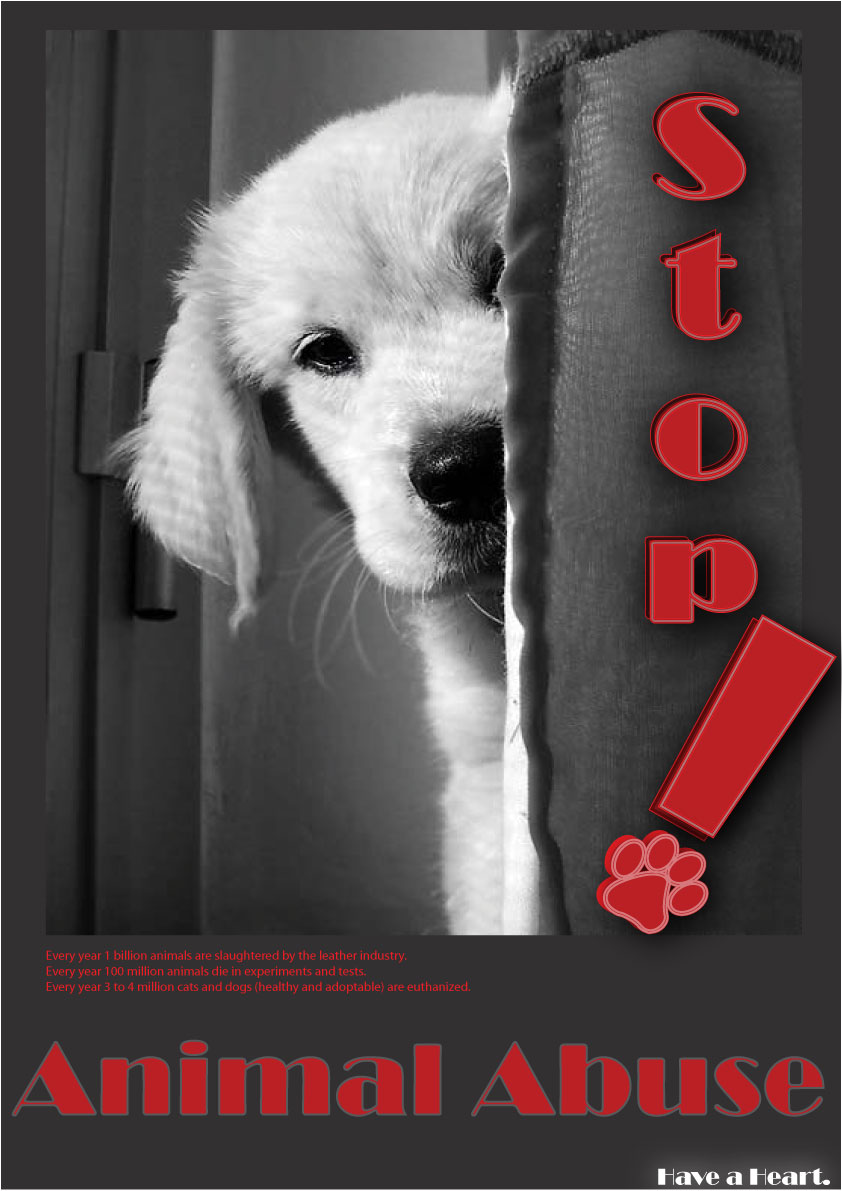 animal abuse poster by KristinaaT on DeviantArt