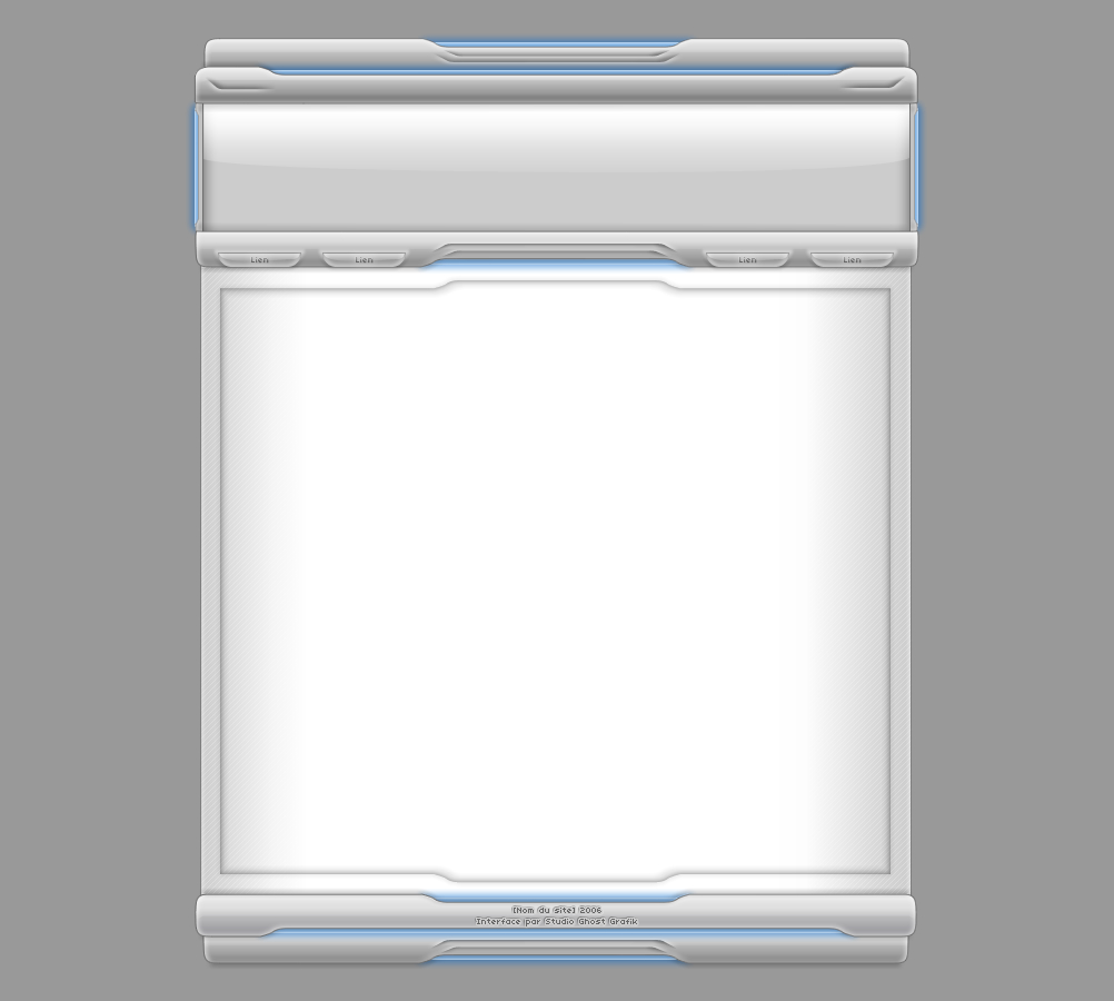 Metallic Blue Template