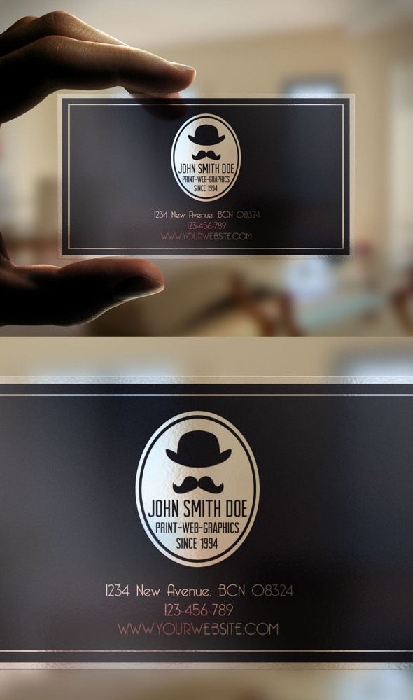 Transparent Business Card