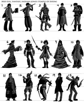 Heroes silhouettes