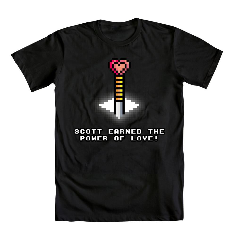 Scott Pilgrim Power of Love Shirt Design