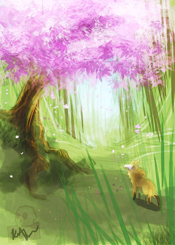 Weekly Challenge: Cherry Tree by NekoLynArt