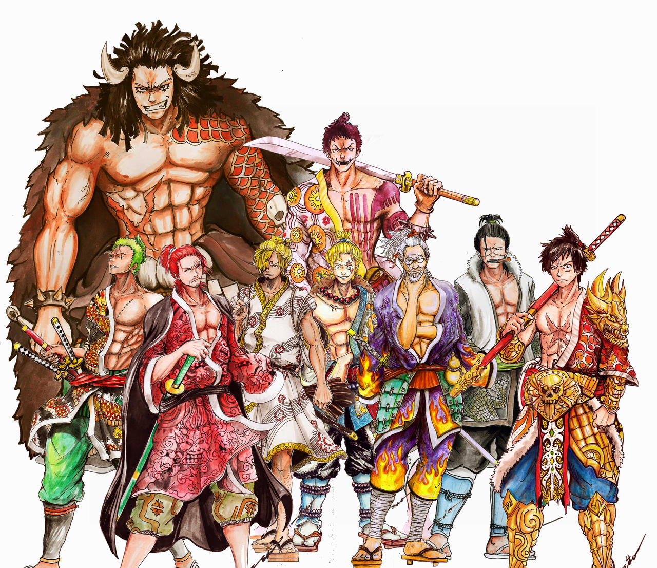 one piece wano by sajali on DeviantArt