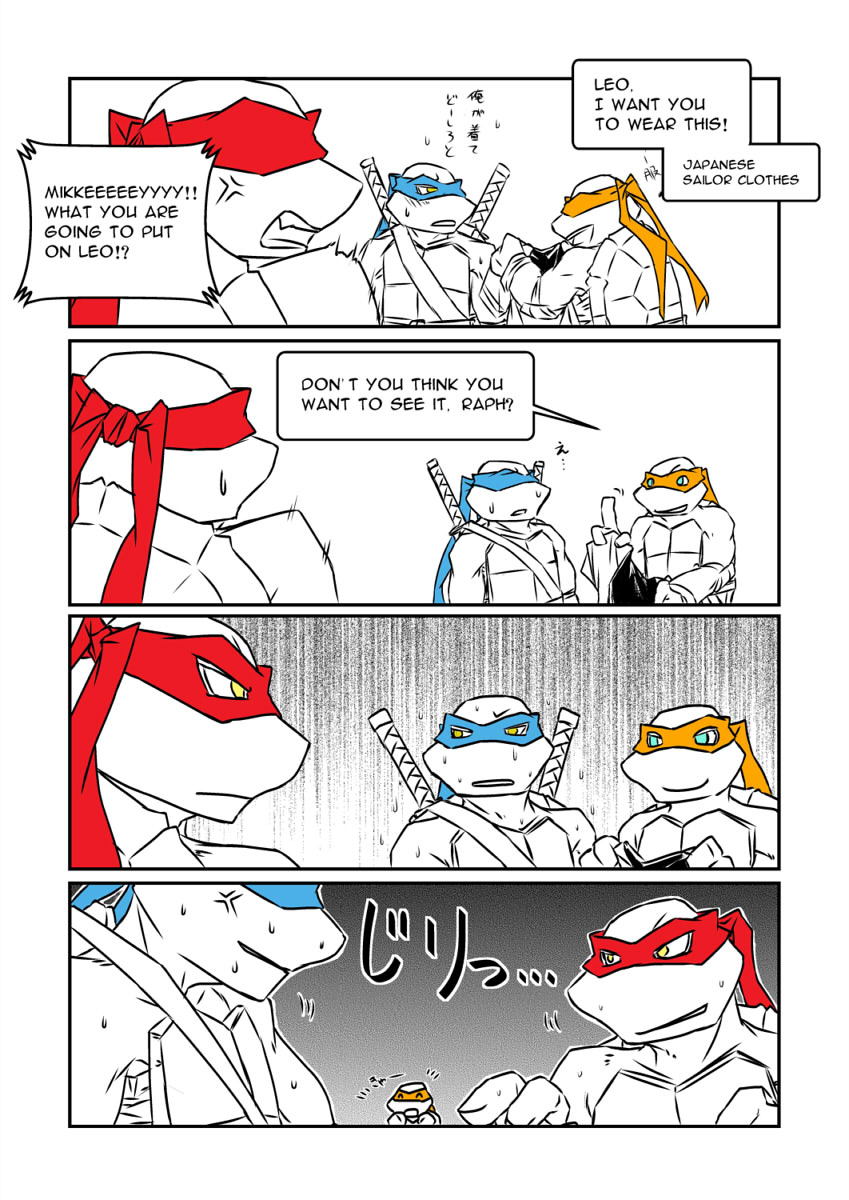 TCEST Raph x Leo 18 (Cross dress it was meant) by mukuto on DeviantArt