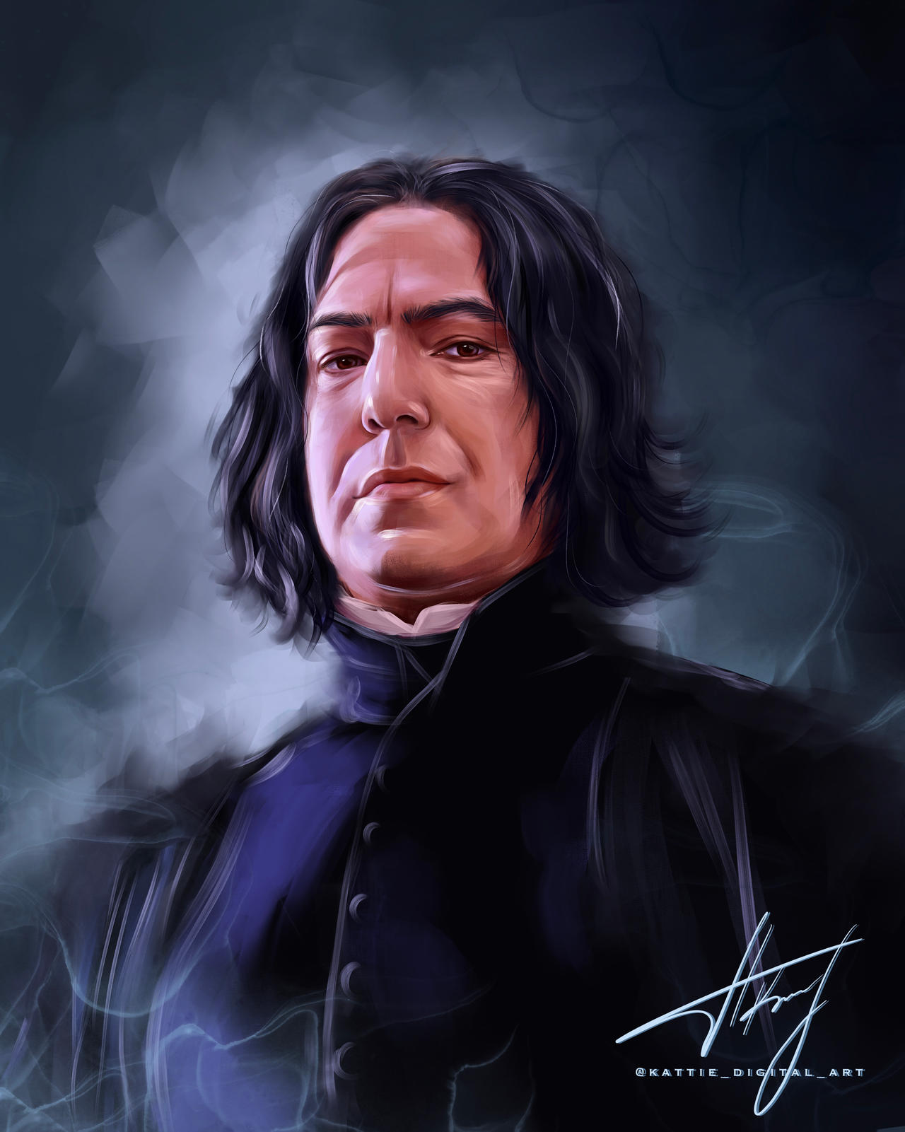 Severus Snape by ArtByKattie on DeviantArt
