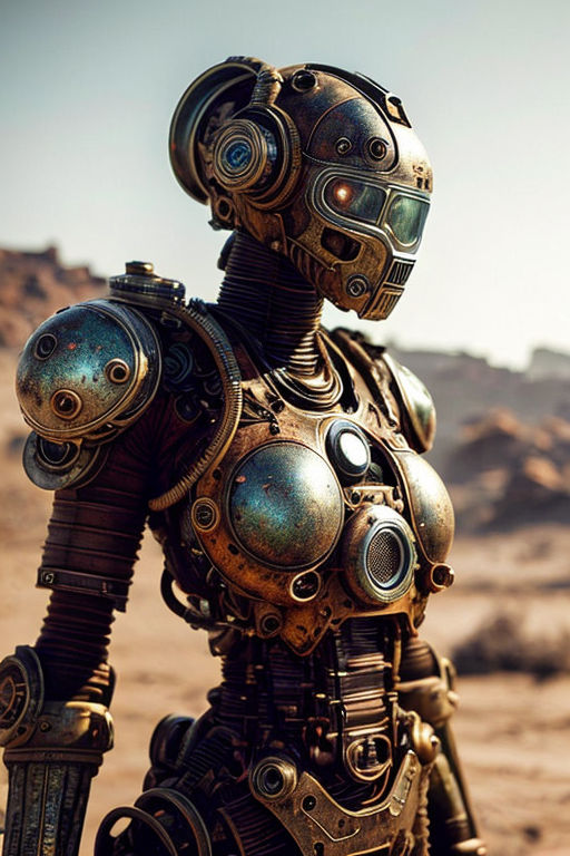 A-realistic-wasteland-rusty-robot-charact by Beoregardio on DeviantArt