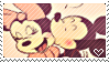 Mickey x Minnie mouse - stamp