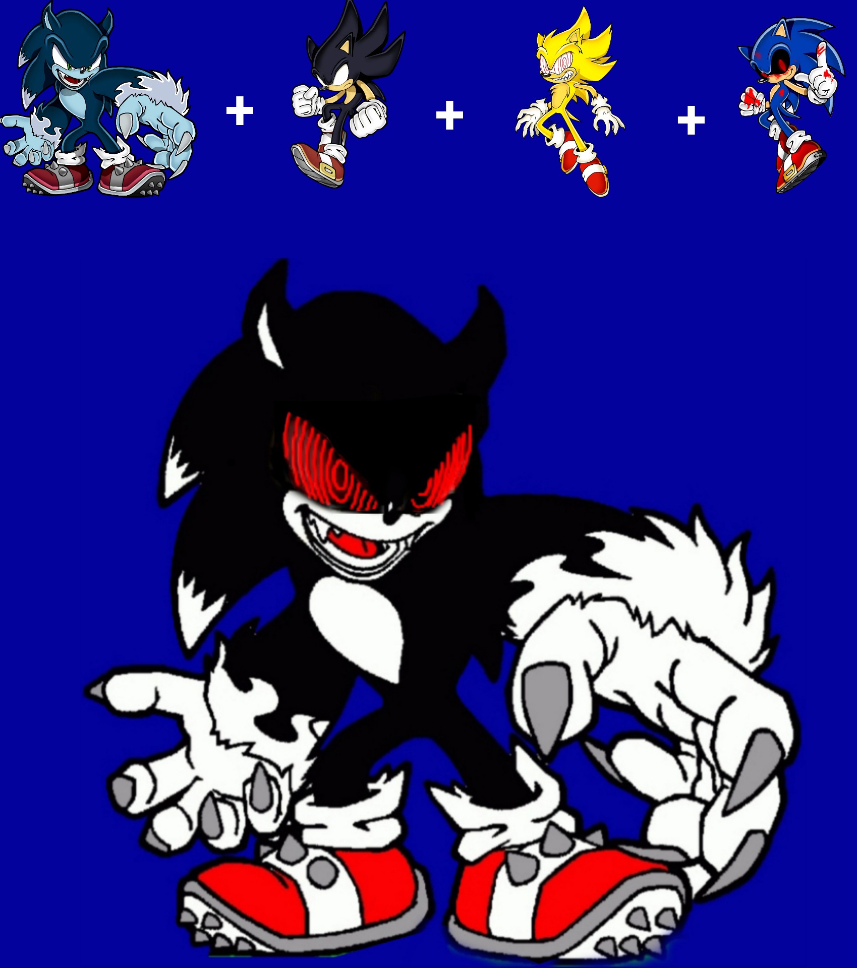 This fusion sonic shadow silver name is shaverinc by AlEKS20004 on  DeviantArt