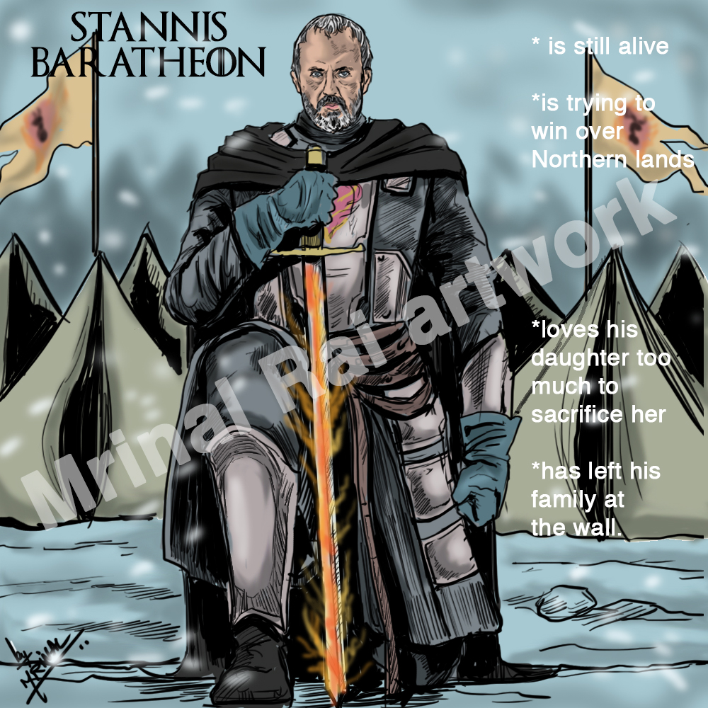 Stannis Baratheon in the North by mrinal-rai on DeviantArt