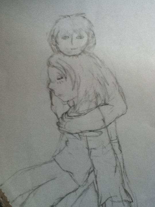 Rough sketch Luna and Renegade