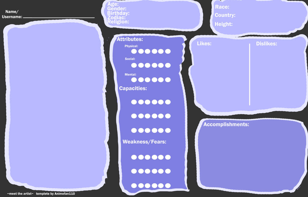 Meet The Artist Template Blank Meet The Artist Template Blank