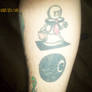 angry chess pawn with tie and briefcase tattoo