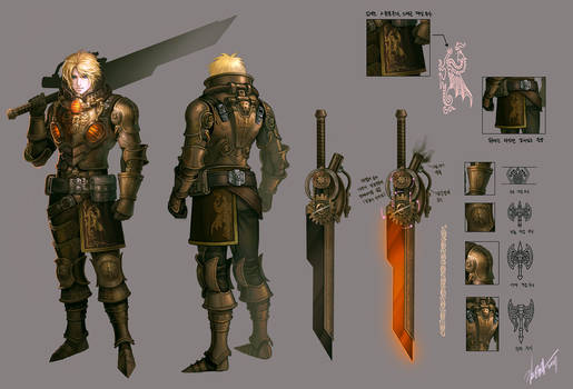 steampunk fantasy character design -2