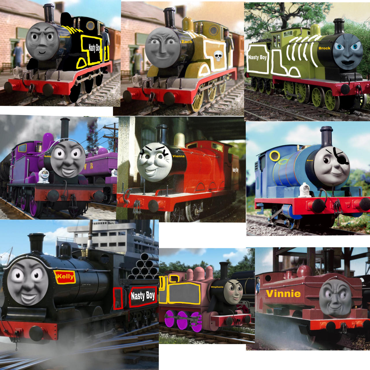 Evil Engine Nine Evil Engines by jadethebluetankengin on DeviantArt