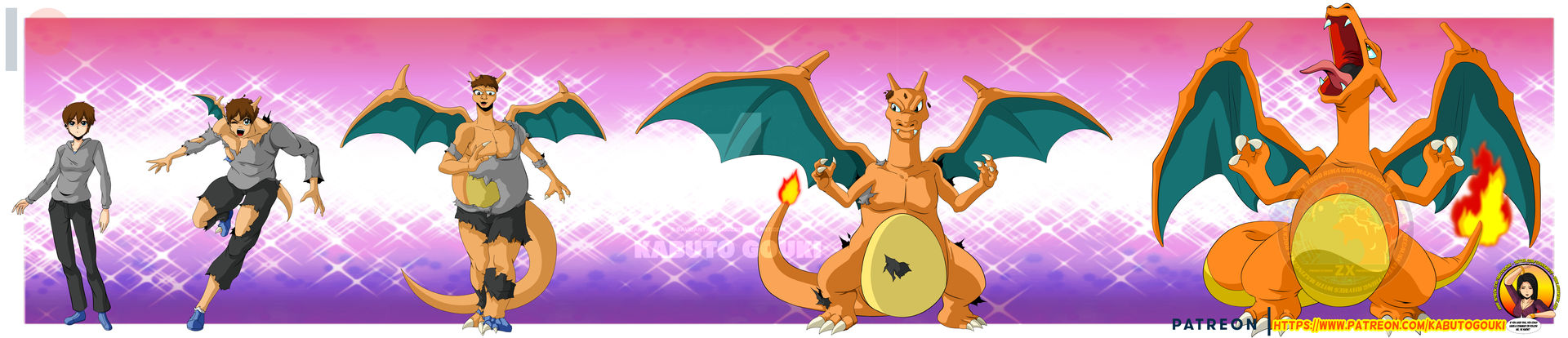Charr Transformation (TF Commission)Pokemon: Charizard Transformation by kabuto-gouki on ...