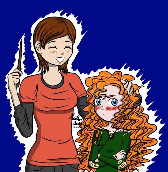 Penny and Merida age switch 2 - Art Request