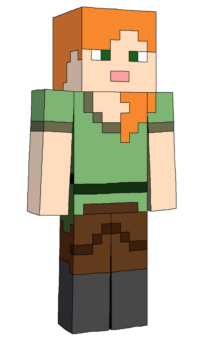 Minecraft Alex Normal Human Alex (Minecraft) by gamerlucho12 on DeviantArt