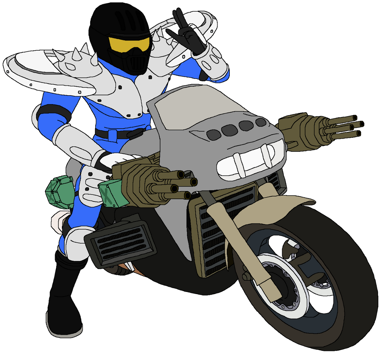 Mach Racer With Rider Mach Rider by gamerlucho12 on DeviantArt