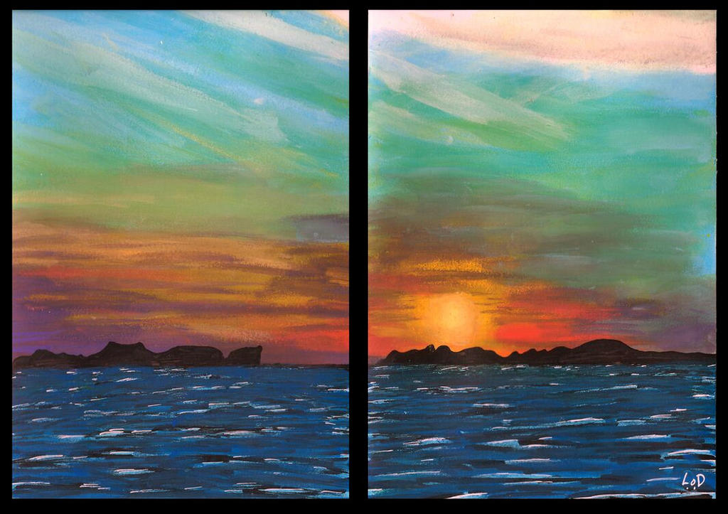 sky and sea 2 x 14,5cm x 20,5cm