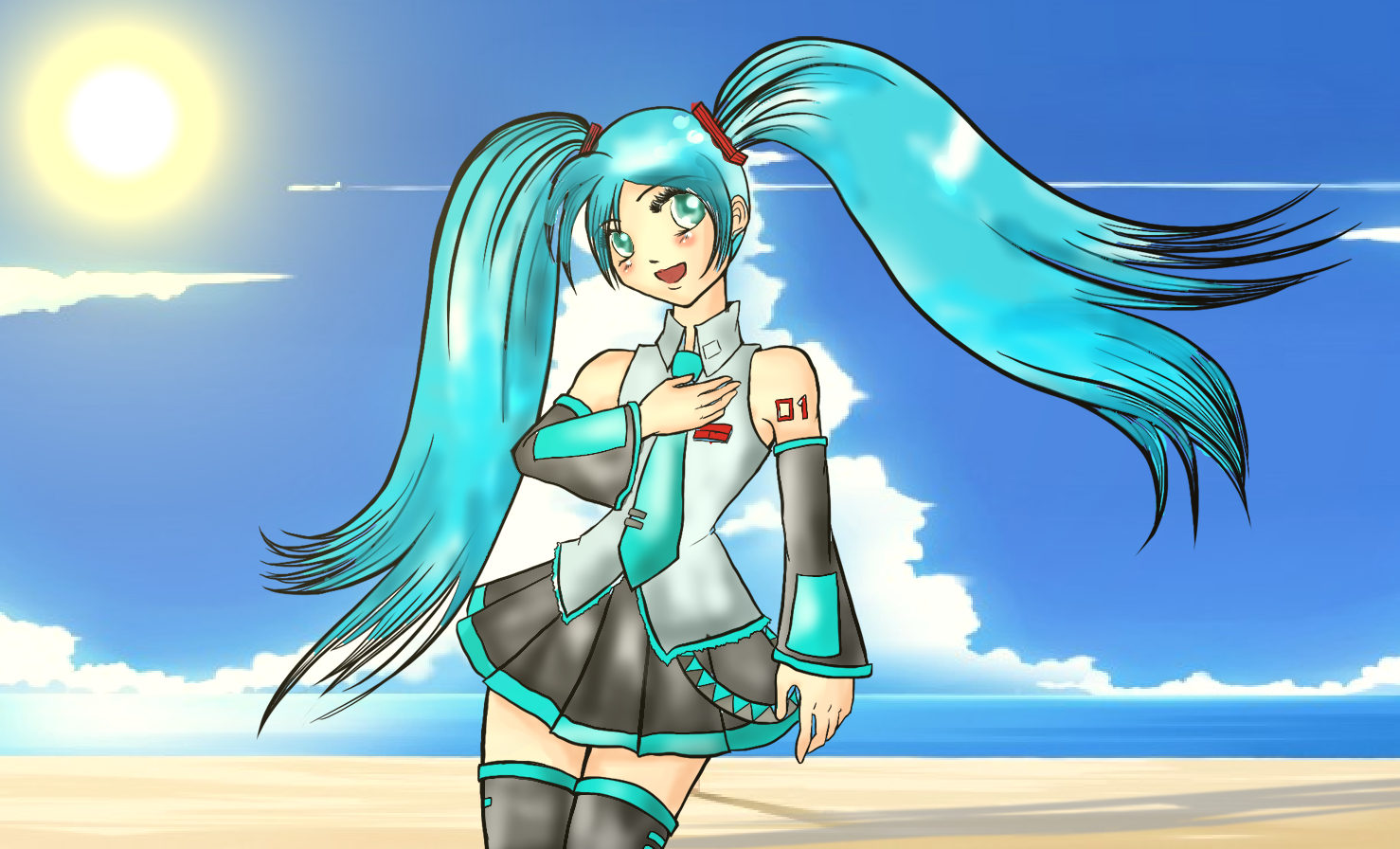 Miku... my new colored style