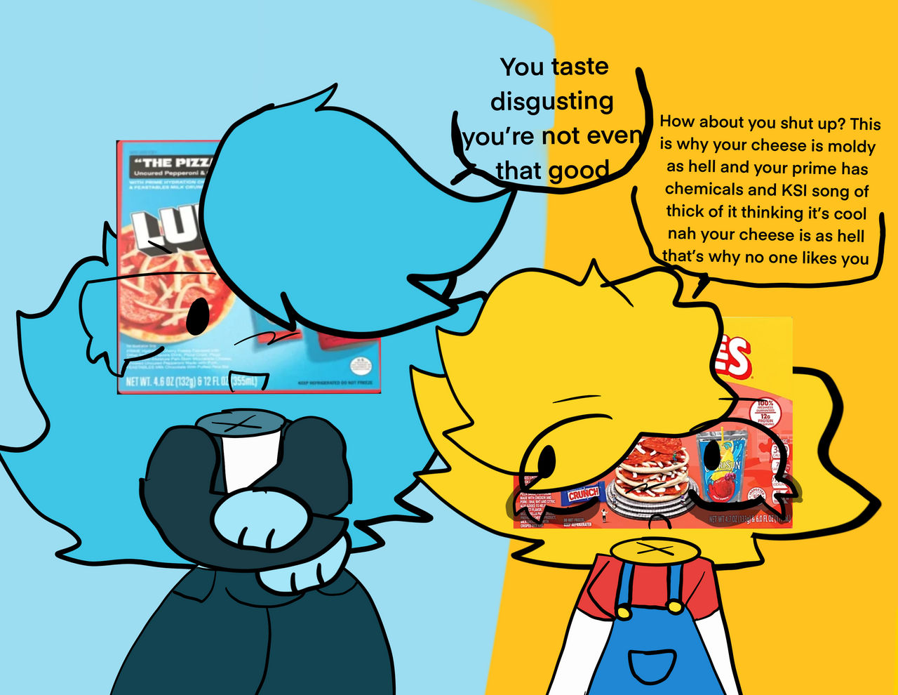 Luncly vs Lunchables New OC by gummimushroom on DeviantArt