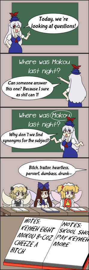 Touhou Comic - In class with Keine