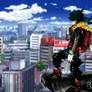 Deku overlooking the city - My Hero Academia 306