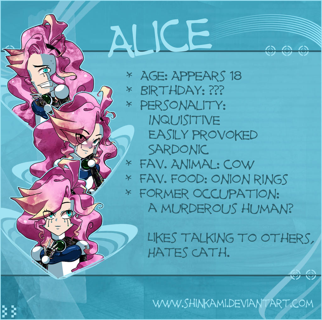 Alice character sheet