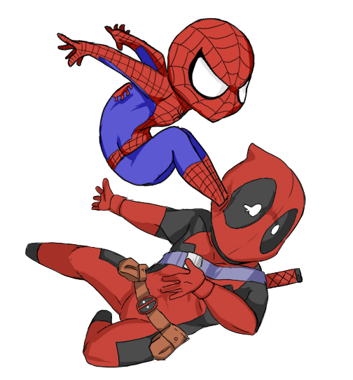 spiderman+deadpool by kanaha8823 on DeviantArt