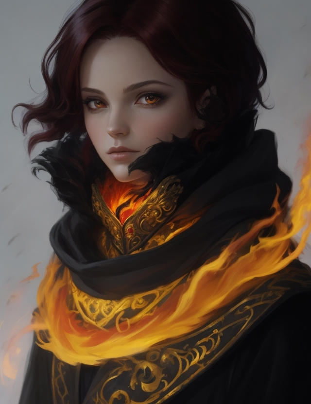 Fire Priestess Robe Fire Priestess by TheDrimDrim on DeviantArt