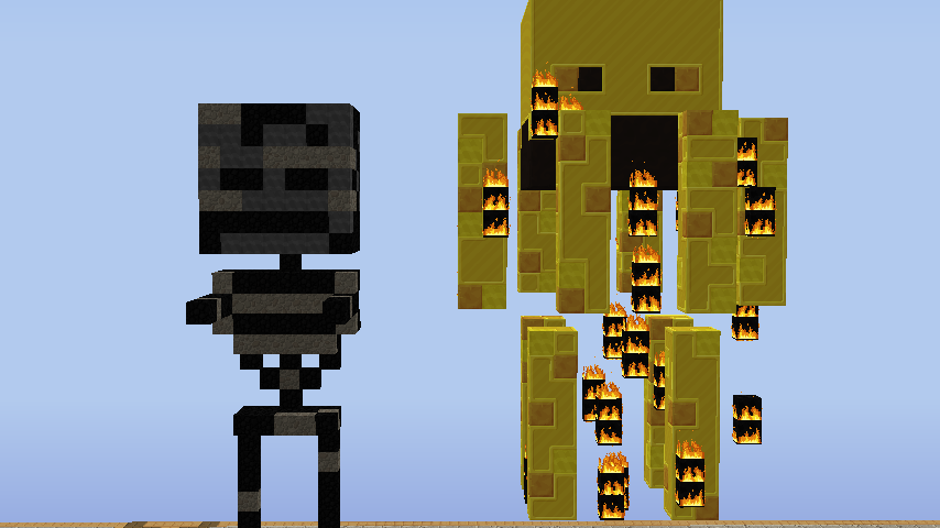 Wither Skeleton And Blaze By Ronesglory On Deviantart Wither Skeleton And Blaze By Ronesglory On Deviantart