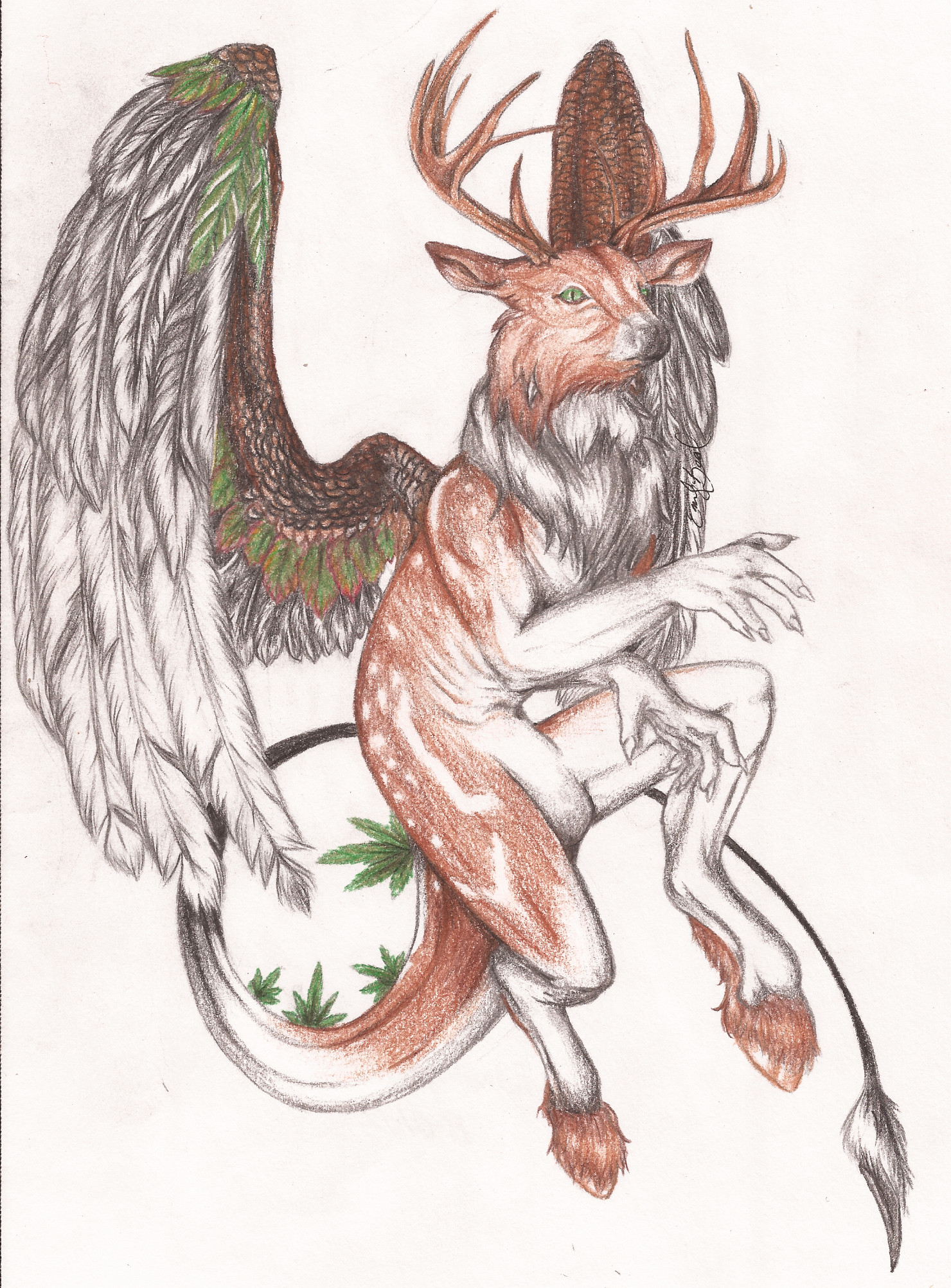 Elaphysis--Deer Dragon Hybrid