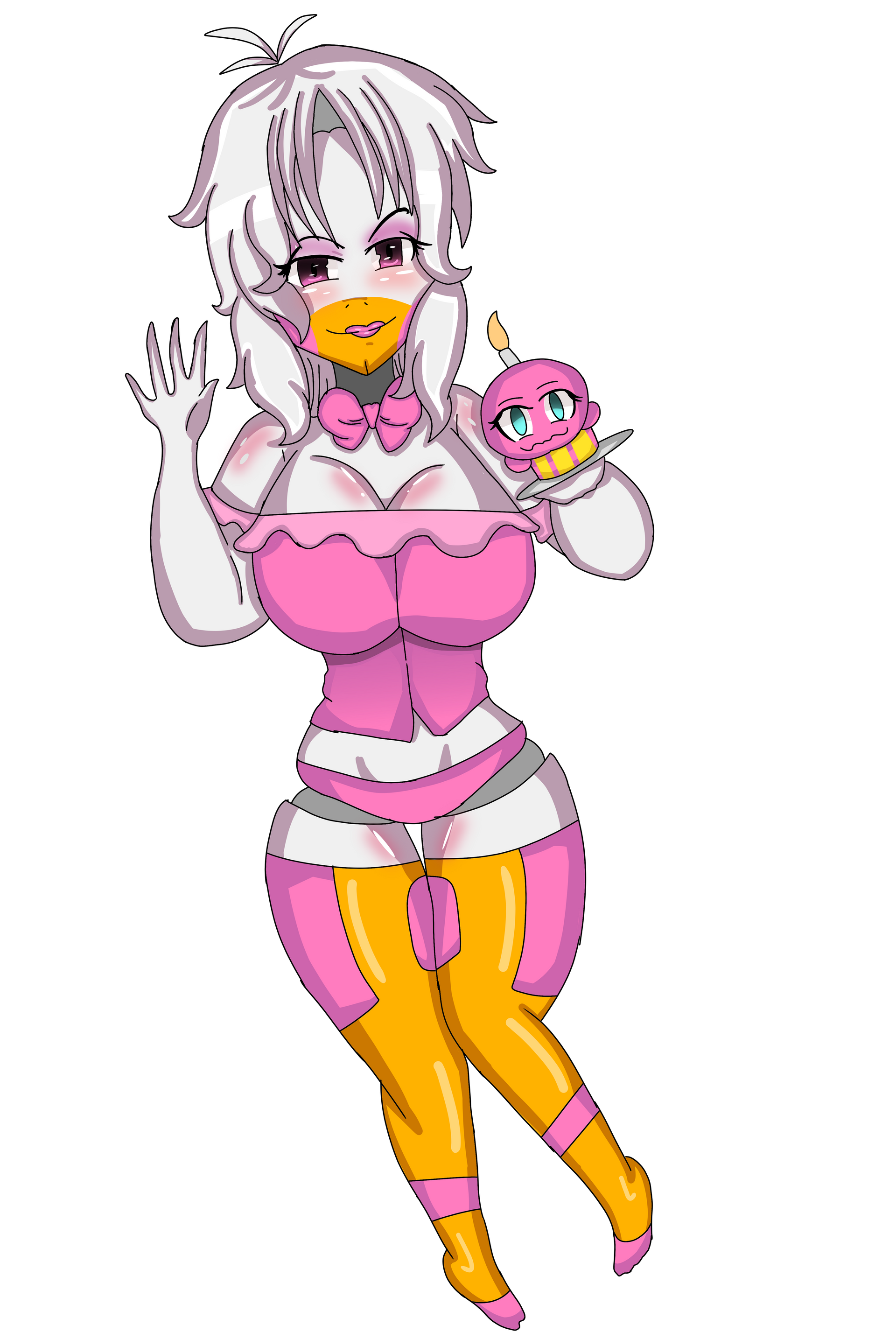 Hot Funtime Chica By Pinkypills - Fnaf Funtime Chica Sexy, HD Png Download  , Transparent Png Image - PNGitem