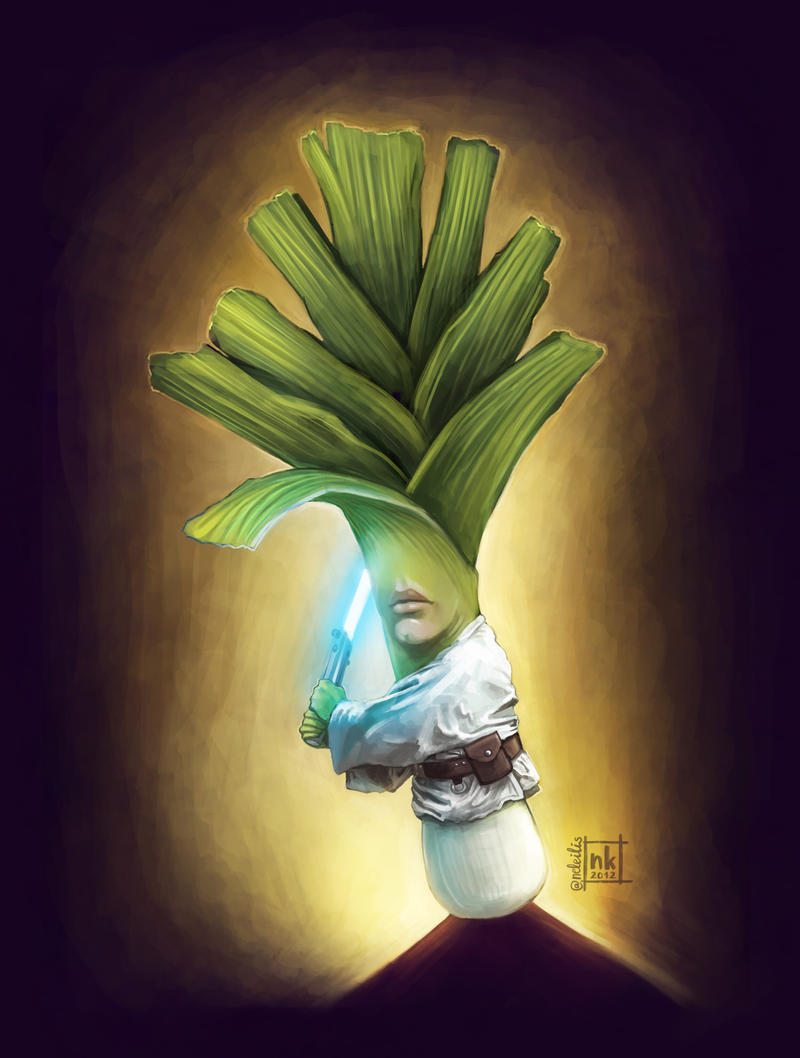Leek Skywalker by NelEilis