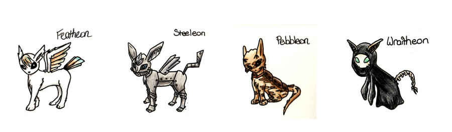 Eevee evolutions Real + Fake by Rutger1990 on DeviantArt