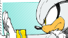Silver The Hedgehog Stamp. by Kyaatto