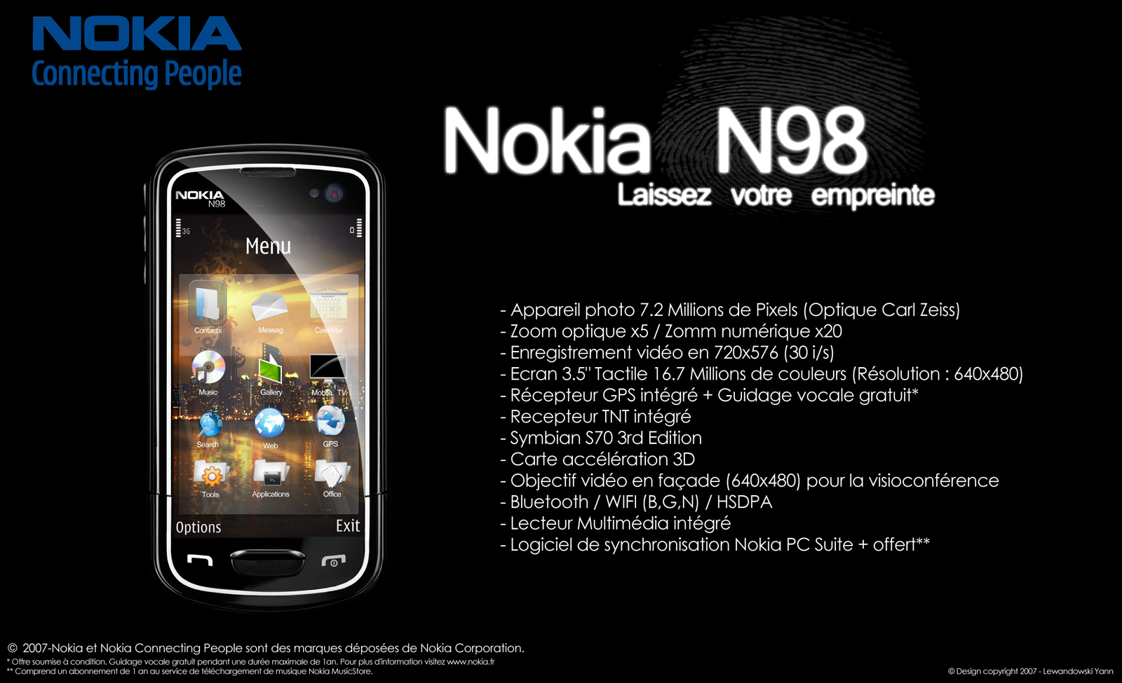 Nokia N98 Concept Design by i-visual on DeviantArt.