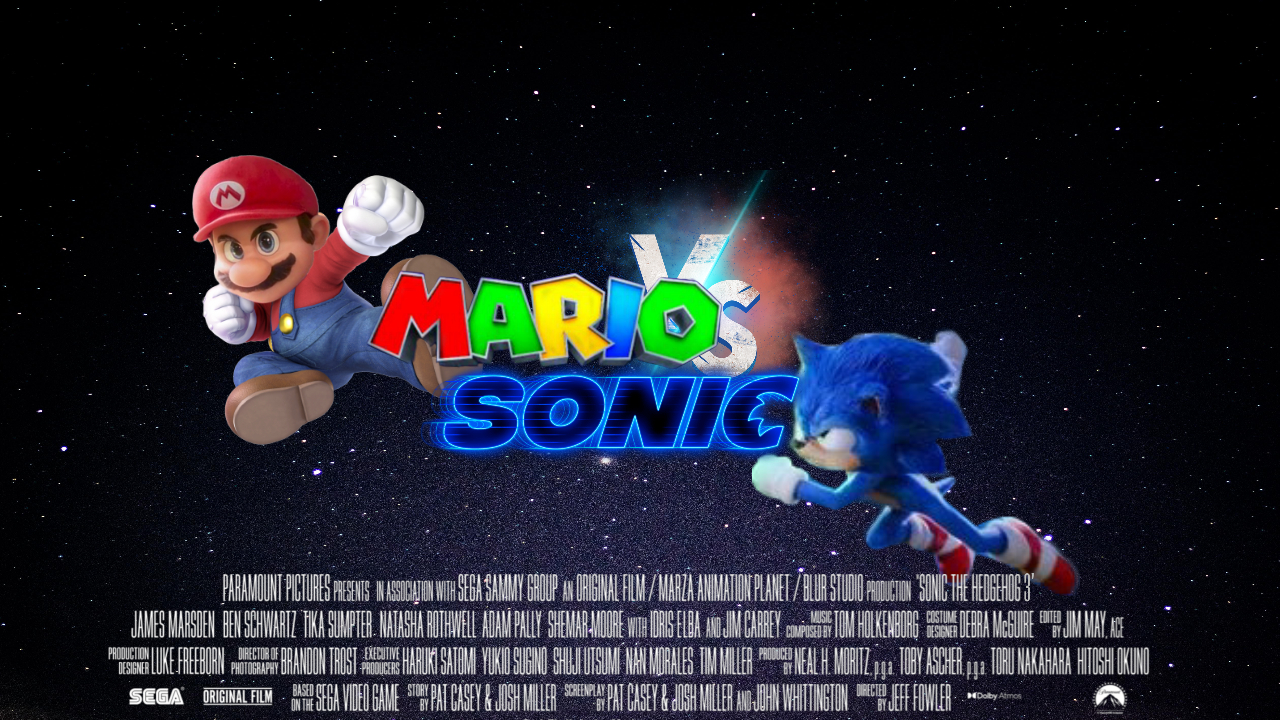 Mario Vs Sonic Fan Poster (1) by Smlfan12347 on DeviantArt