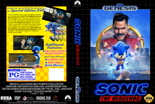 Sonic The Hedgehog Movie Sega Genesis Style