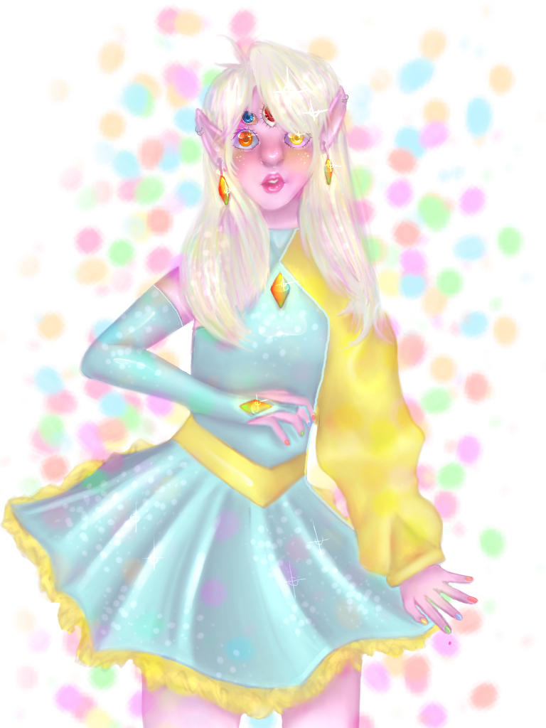 Rainbow alien by IloveCartoonzzz on DeviantArt