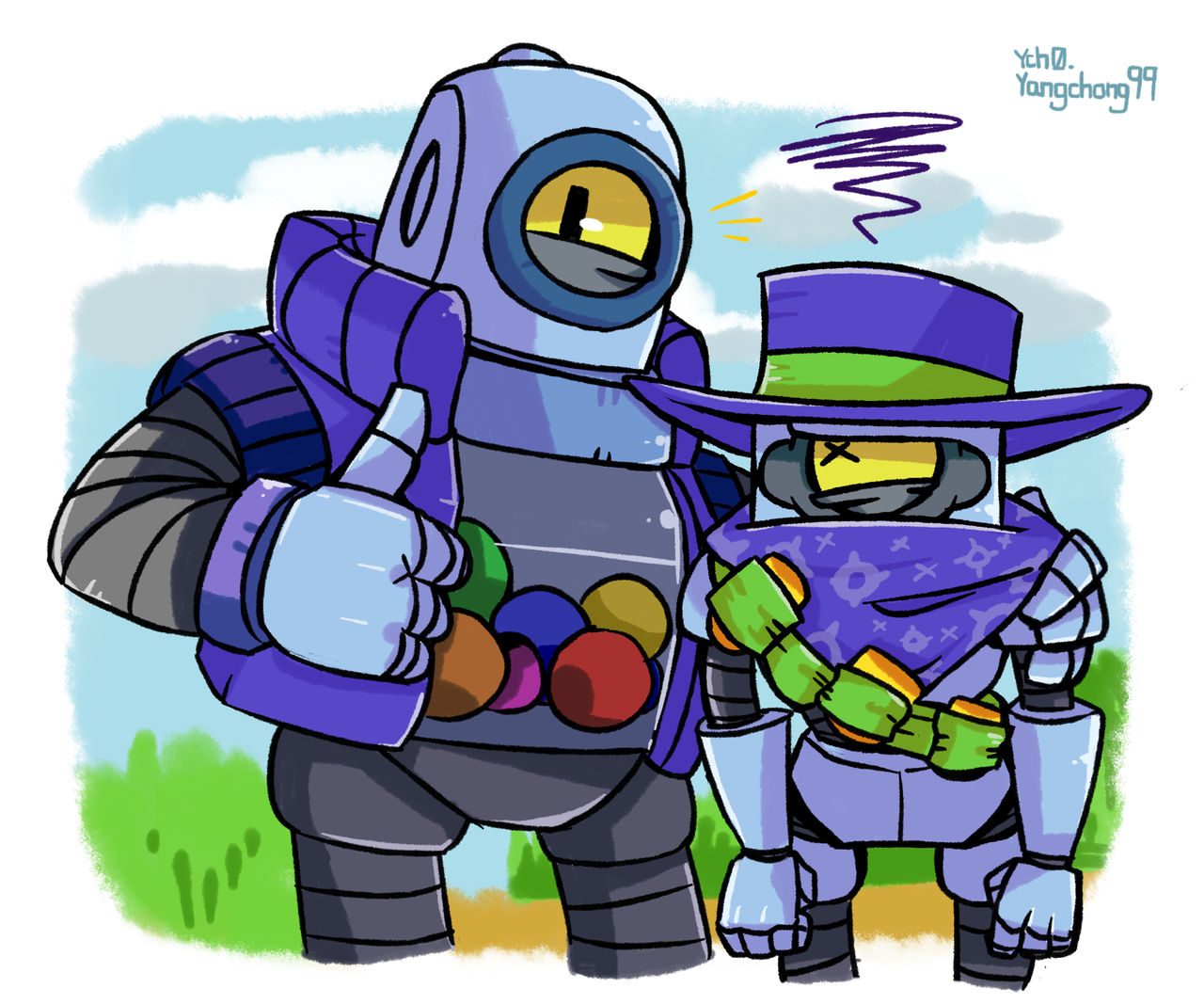 Rico and Ricochet by Yangch0 on DeviantArt