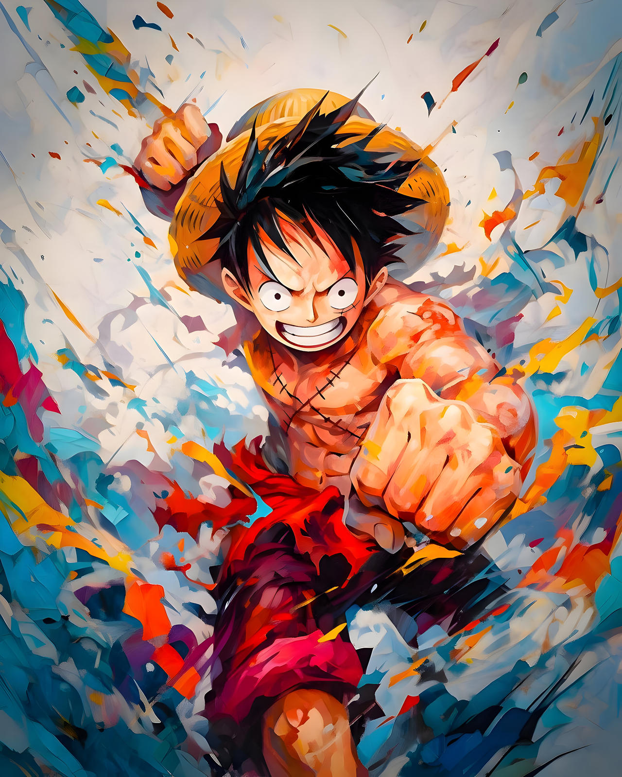 Monkey D Luffy Color Scheme