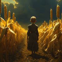 A Walk in Corn Field Alone