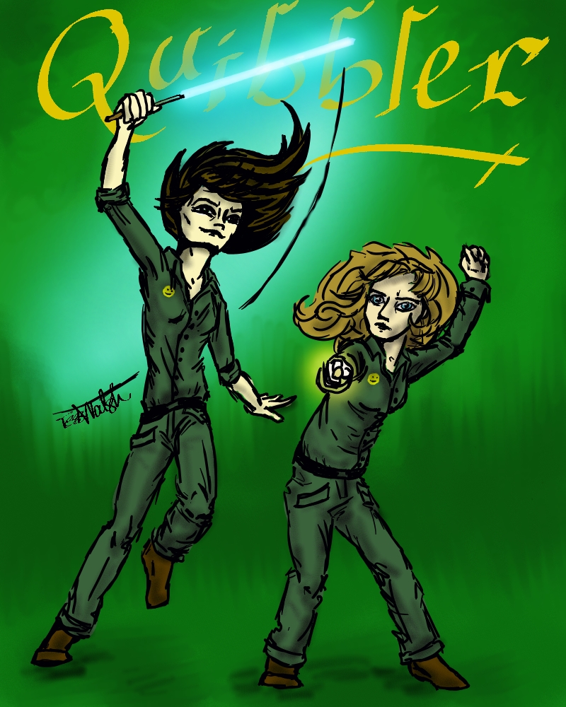 HPMOR: Quibbler cover with Daphne and Hannah