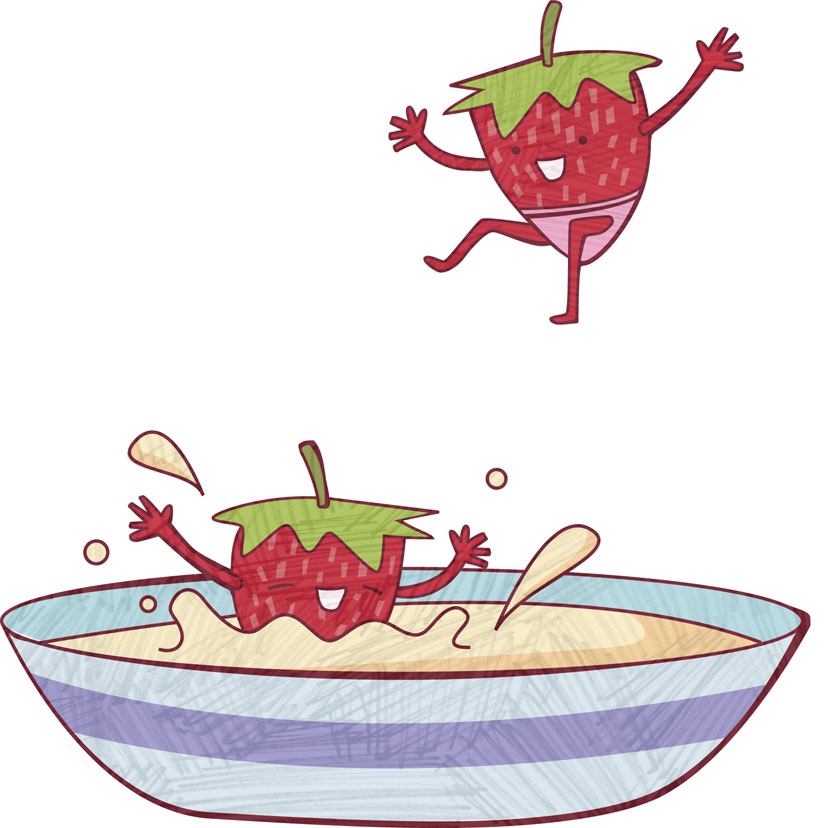 Strawberries and cream fun