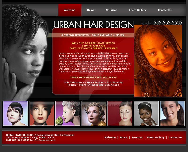 Hair Salon Web Site
